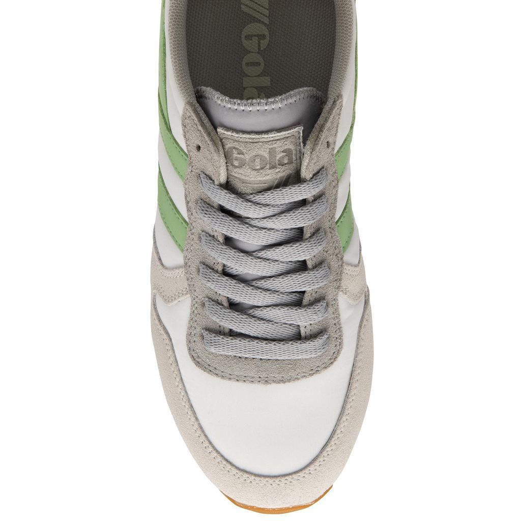 Gola Classics Daytona Chute Sneakers Blancos Grises Claro Verdes Mexico | HFZ-309621