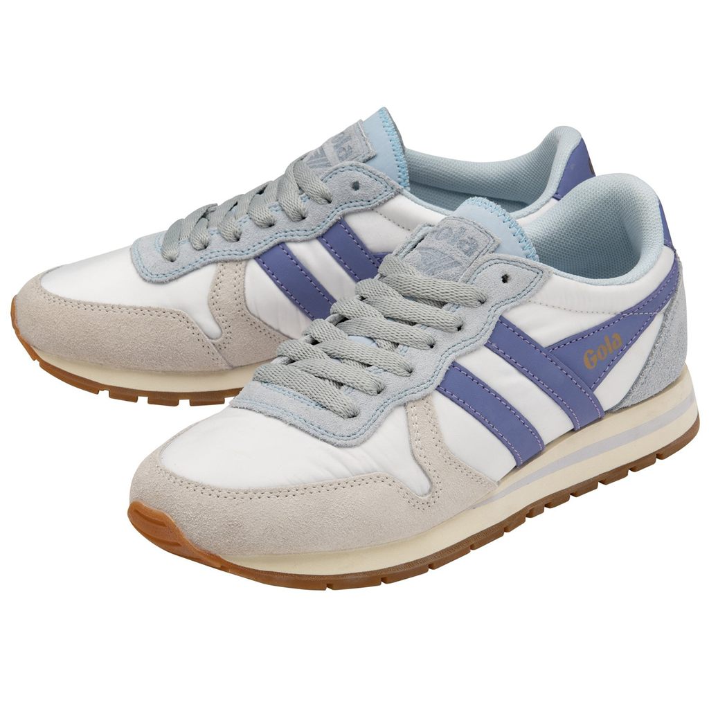Gola Classics Daytona Chute Sneakers Blancos Azules Lavanda Mexico | GAP-351286