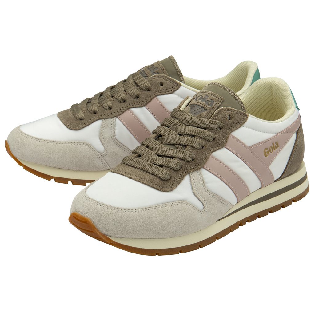 Gola Classics Daytona Chute Sneakers Blancos Rosas Mexico | XZY-540689