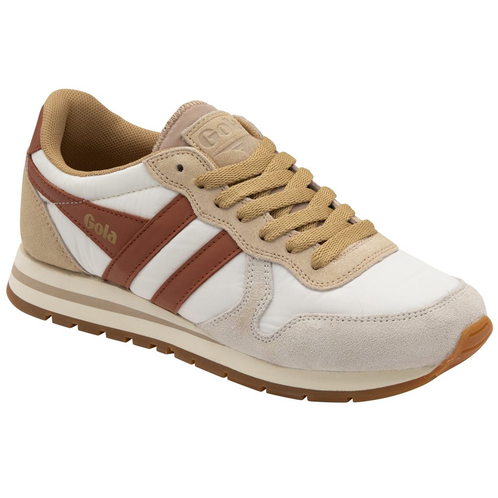 Gola Classics Daytona Chute Sneakers Blancos Naranjas Mexico | QKO-960458