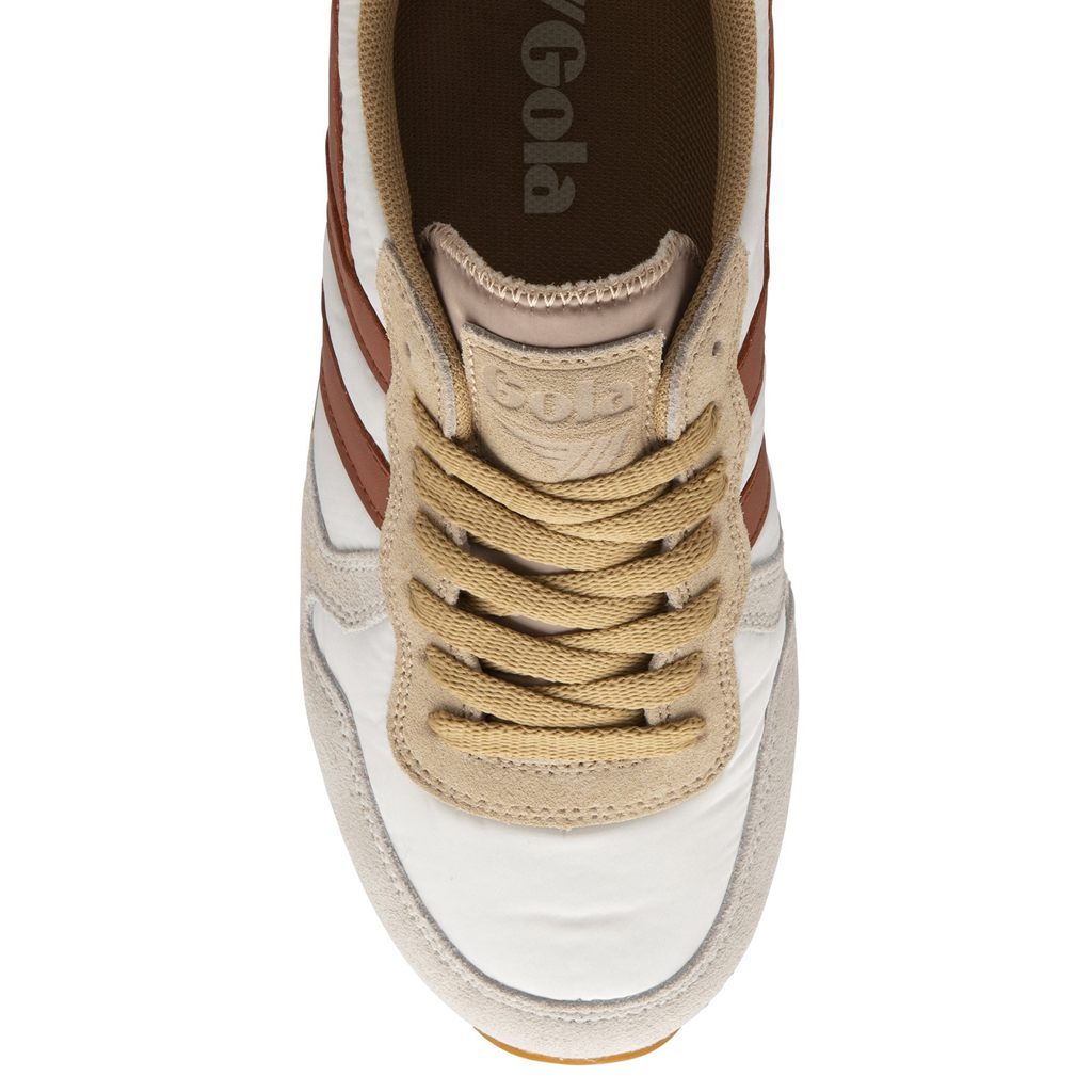 Gola Classics Daytona Chute Sneakers Blancos Naranjas Mexico | QKO-960458