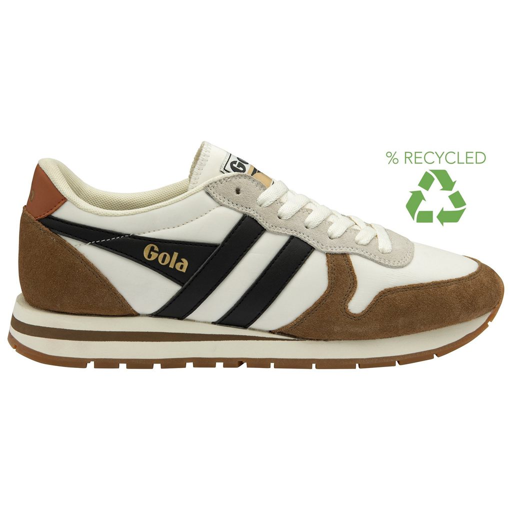 Gola Classics Daytona Chute Sneakers Blancos Negros Mexico | WMC-892317