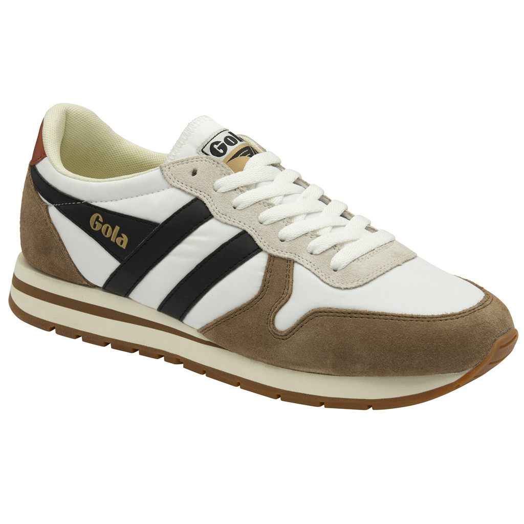 Gola Classics Daytona Chute Sneakers Blancos Negros Mexico | WMC-892317