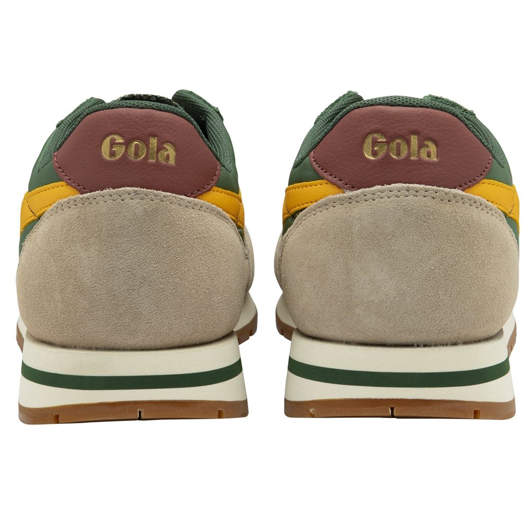 Gola Classics Daytona Chute Sneakers Evergreen Bone Sun Mexico | BLC-387625