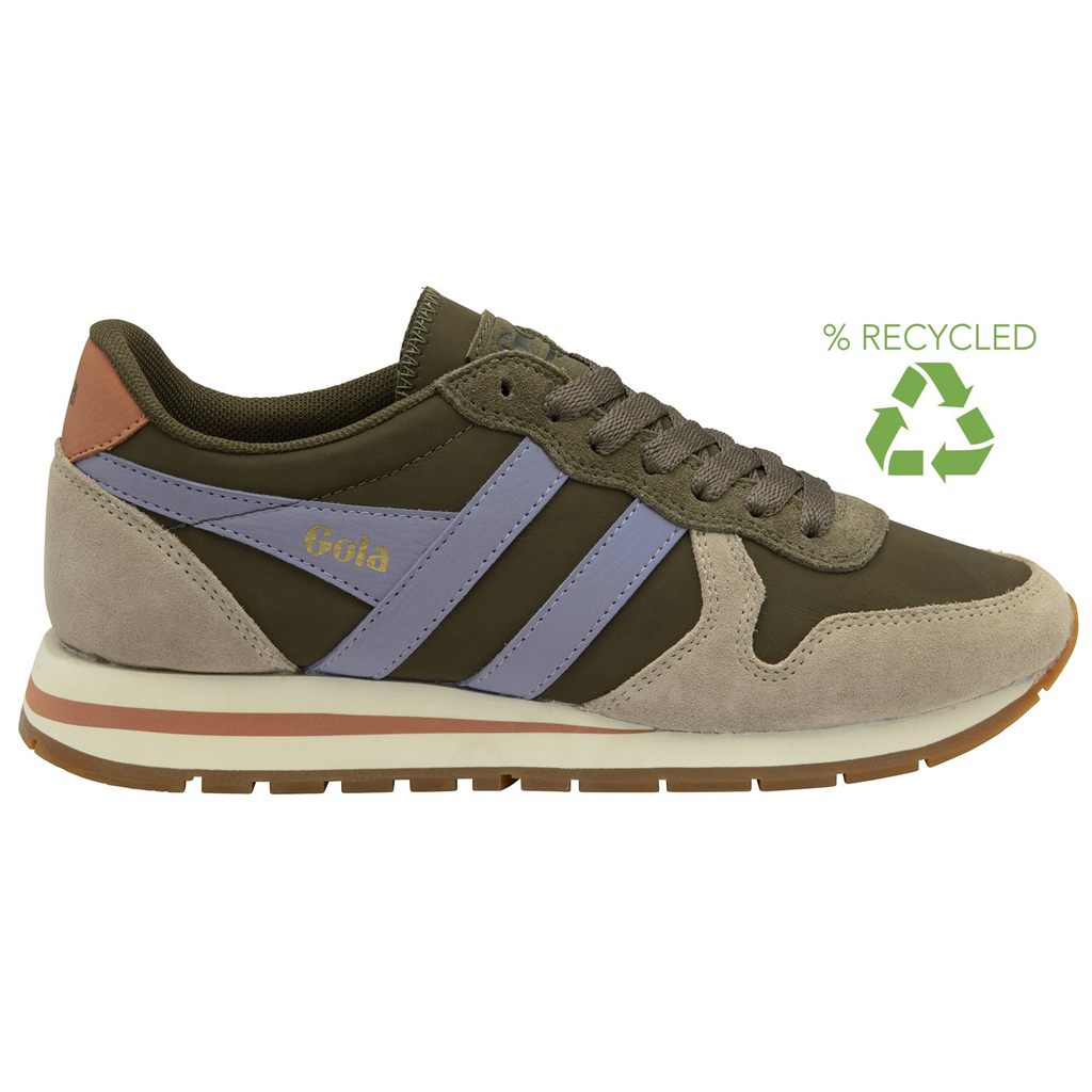 Gola Classics Daytona Chute Sneakers Kaki Lavanda Mexico | IKL-415268