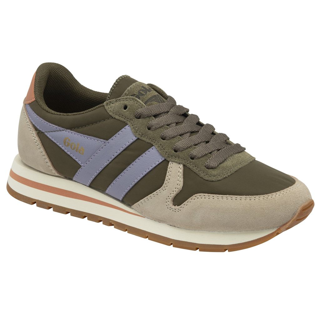 Gola Classics Daytona Chute Sneakers Kaki Lavanda Mexico | IKL-415268