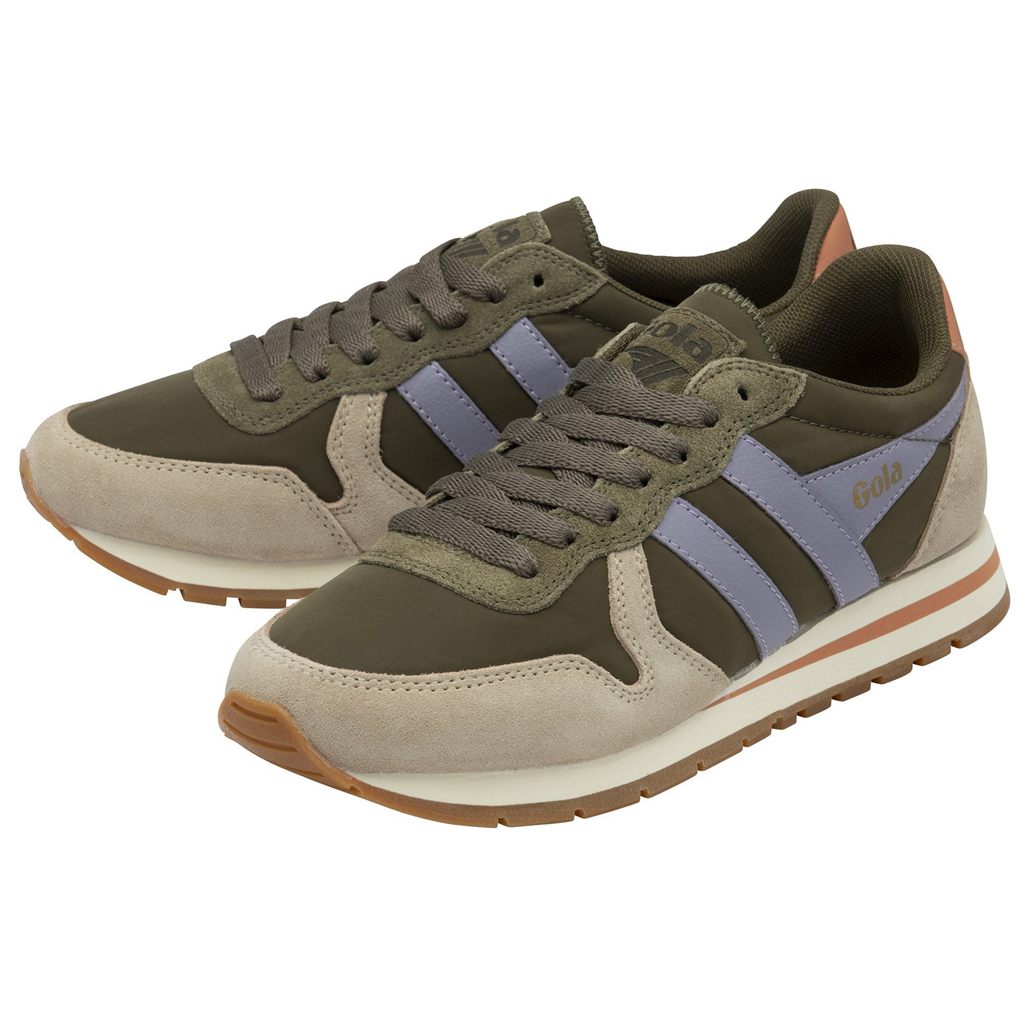 Gola Classics Daytona Chute Sneakers Kaki Lavanda Mexico | IKL-415268