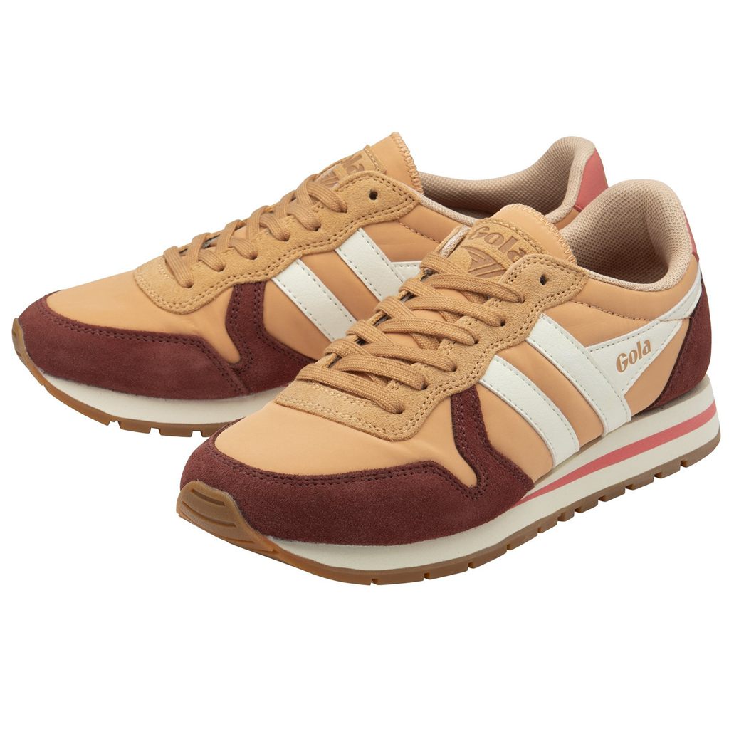 Gola Classics Daytona Chute Sneakers Rojos Blancos Mexico | EYC-319678