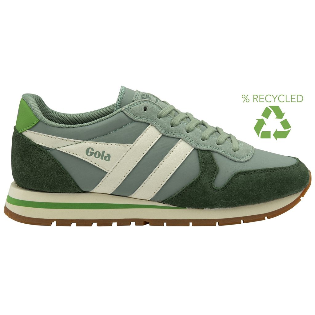 Gola Classics Daytona Chute Sneakers Verdes Blancos Mexico | LWC-248903