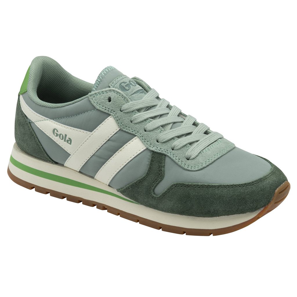 Gola Classics Daytona Chute Sneakers Verdes Blancos Mexico | LWC-248903