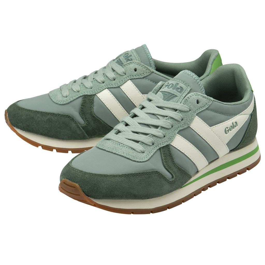 Gola Classics Daytona Chute Sneakers Verdes Blancos Mexico | LWC-248903