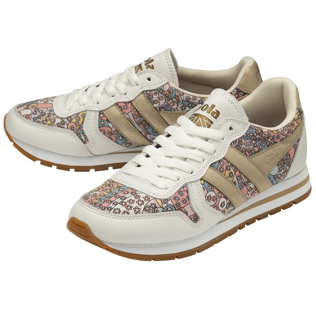 Gola Classics Daytona LBTY CP Sneakers Blancos Dorados Mexico | HYJ-651472