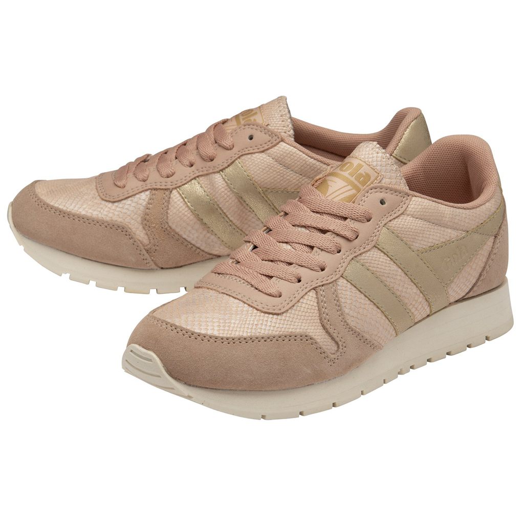 Gola Classics Daytona Lizard Sneakers Rosas Dorados Mexico | ZHT-697458