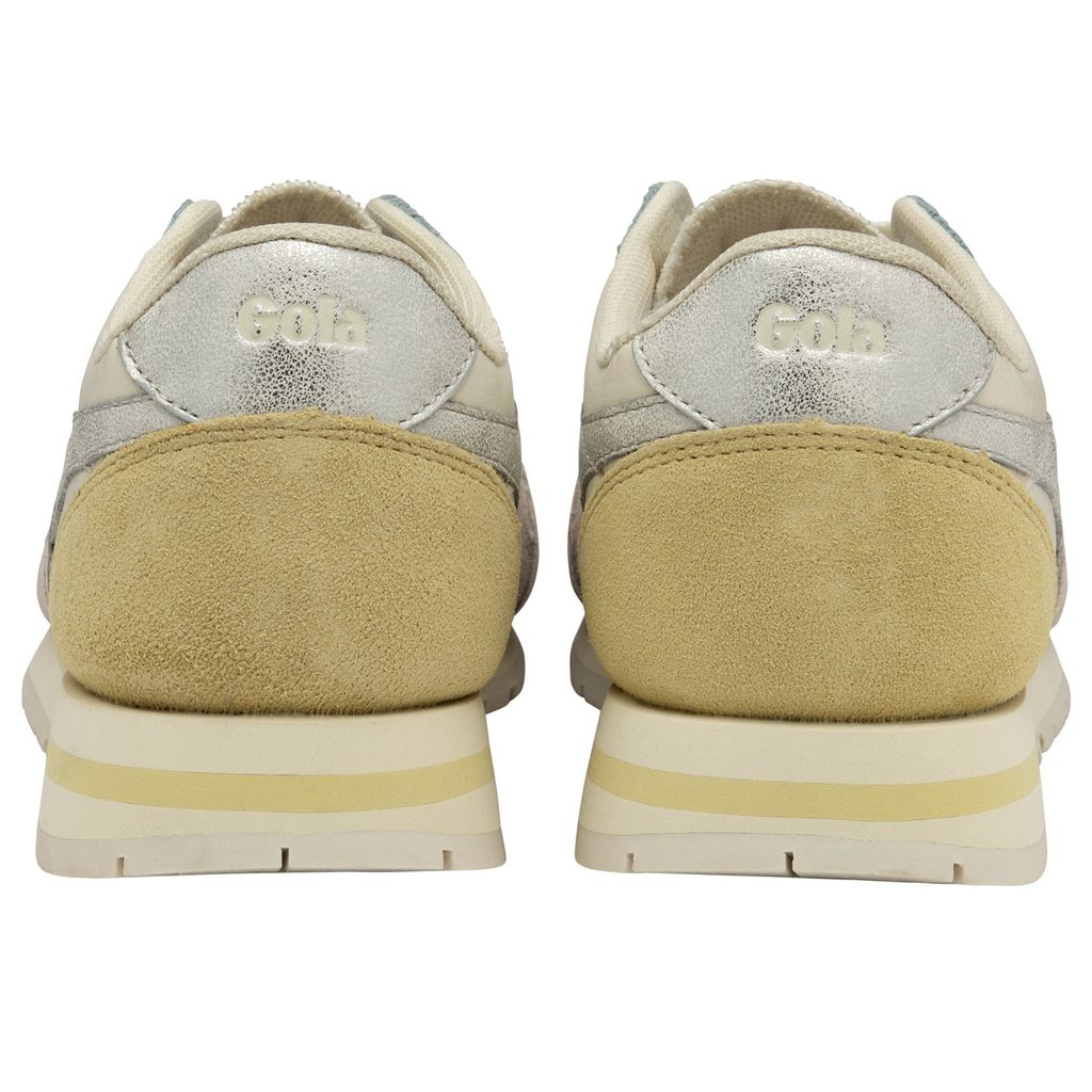 Gola Classics Daytona Quadrant Sneakers Blancos Plateados Azules Mexico | WNC-657430