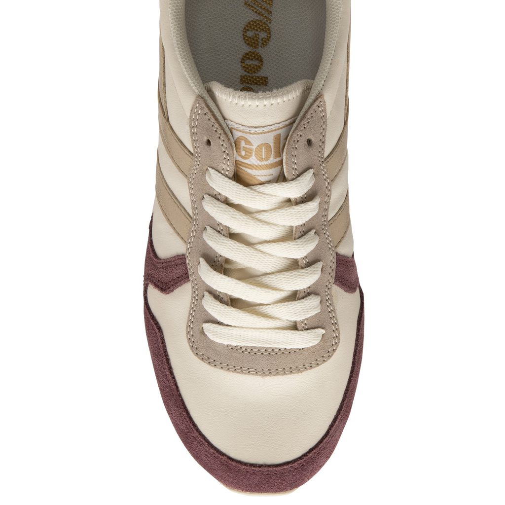 Gola Classics Daytona Quadrant Sneakers Blancos Dorados Rosas Mexico | ZSF-286043