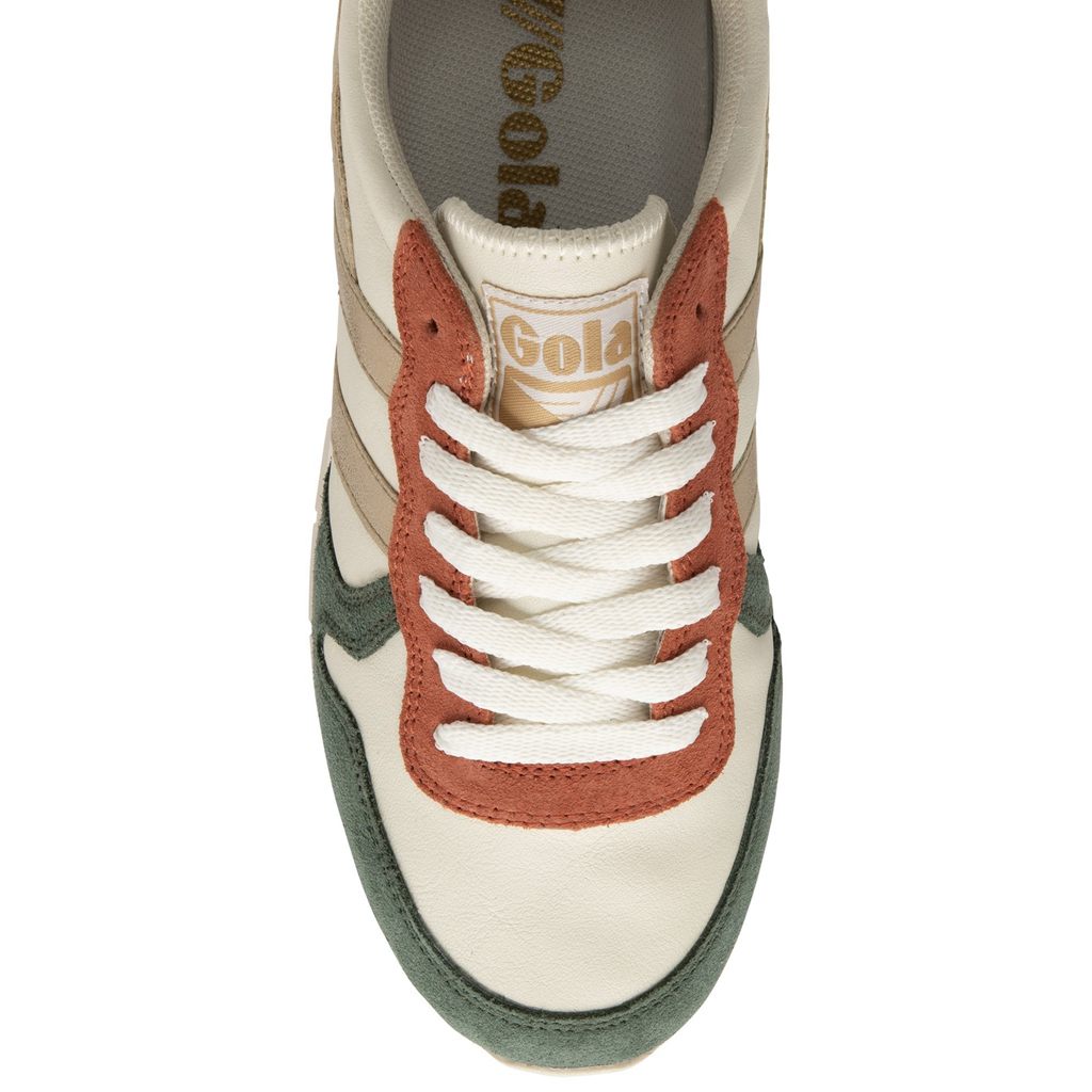 Gola Classics Daytona Quadrant Sneakers Blancos Dorados Rosas Mexico | ROJ-723045
