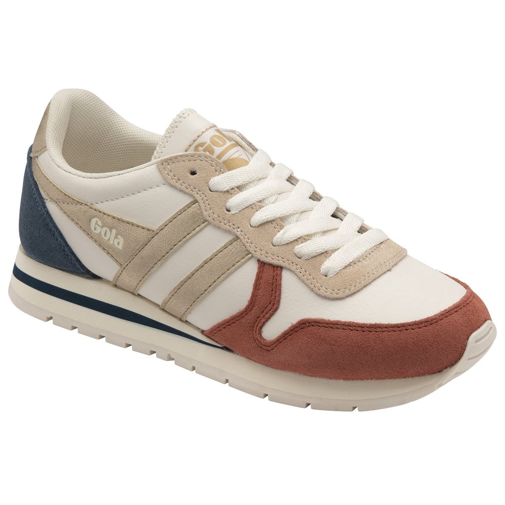 Gola Classics Daytona Quadrant Sneakers Blancos Naranjas Dorados Mexico | PTK-342875