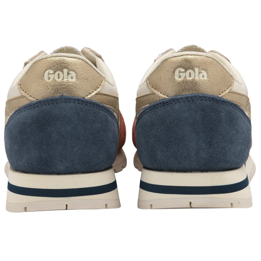 Gola Classics Daytona Quadrant Sneakers Blancos Naranjas Dorados Mexico | PTK-342875