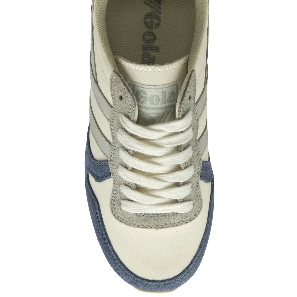 Gola Classics Daytona Quadrant Sneakers Blancos Plateados Rojos Oscuro Mexico | HPU-951324