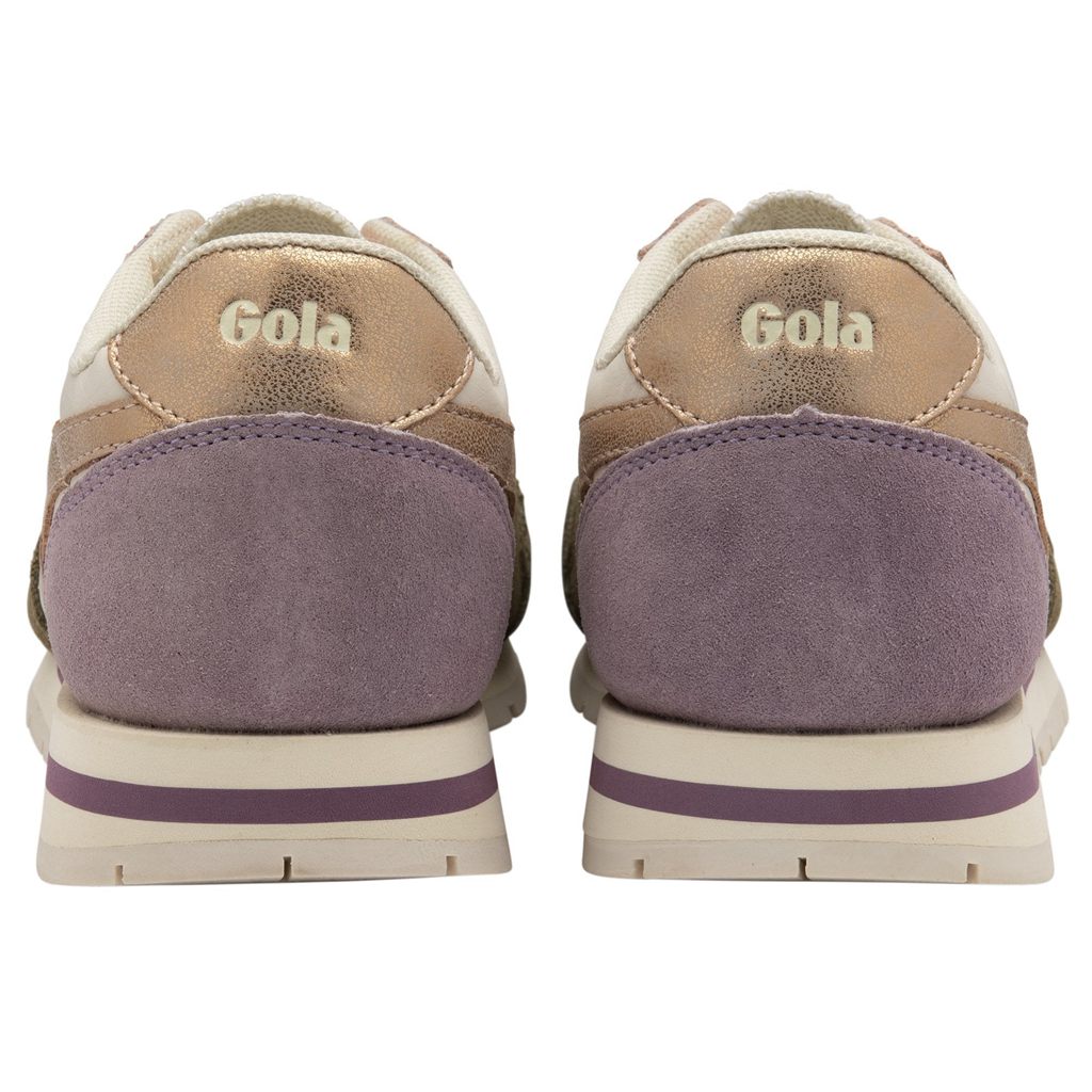 Gola Classics Daytona Quadrant Sneakers Blancos Kaki Rosas Dorados Mexico | VEQ-398501