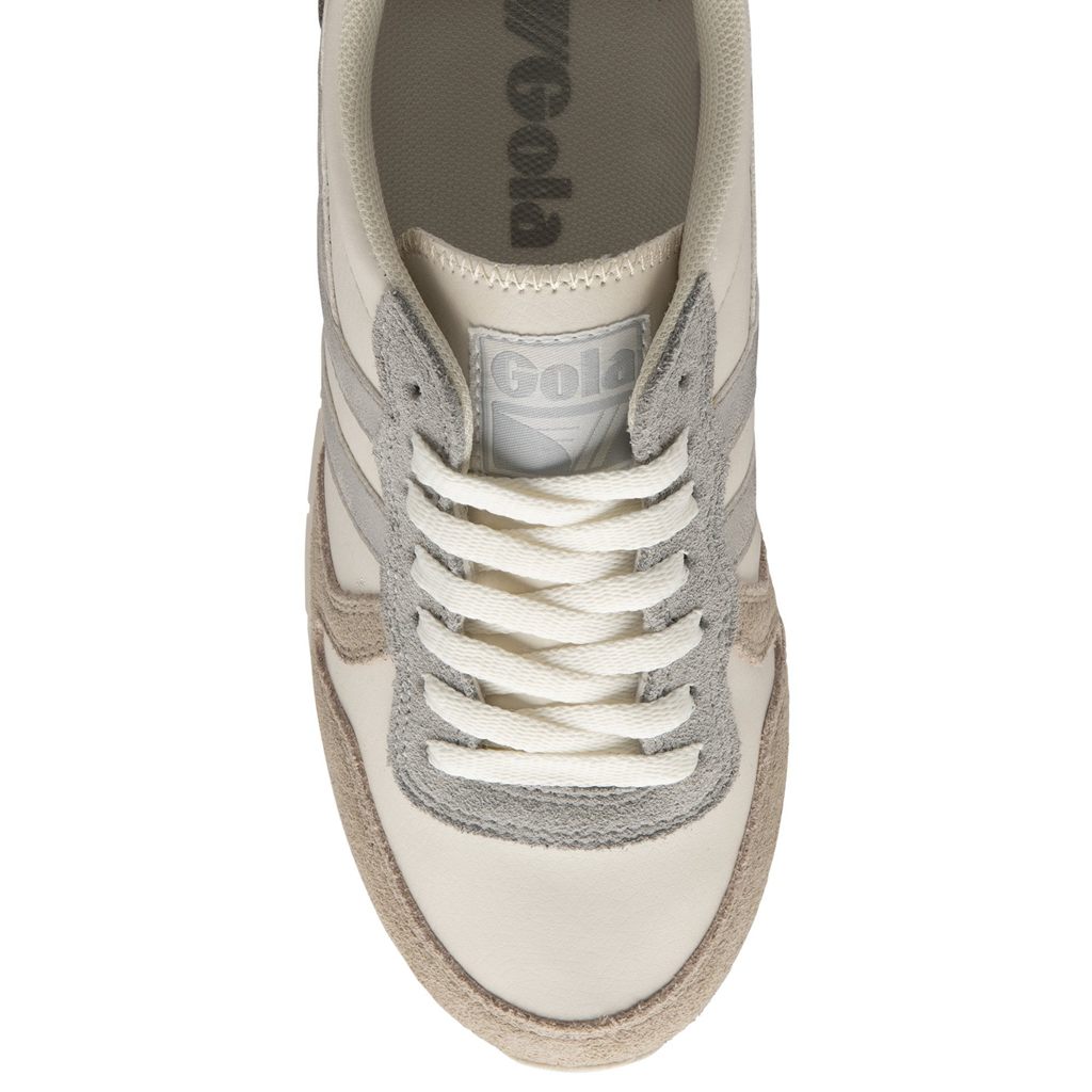 Gola Classics Daytona Quadrant Sneakers Blancos Grises Plateados Mexico | EIQ-426859