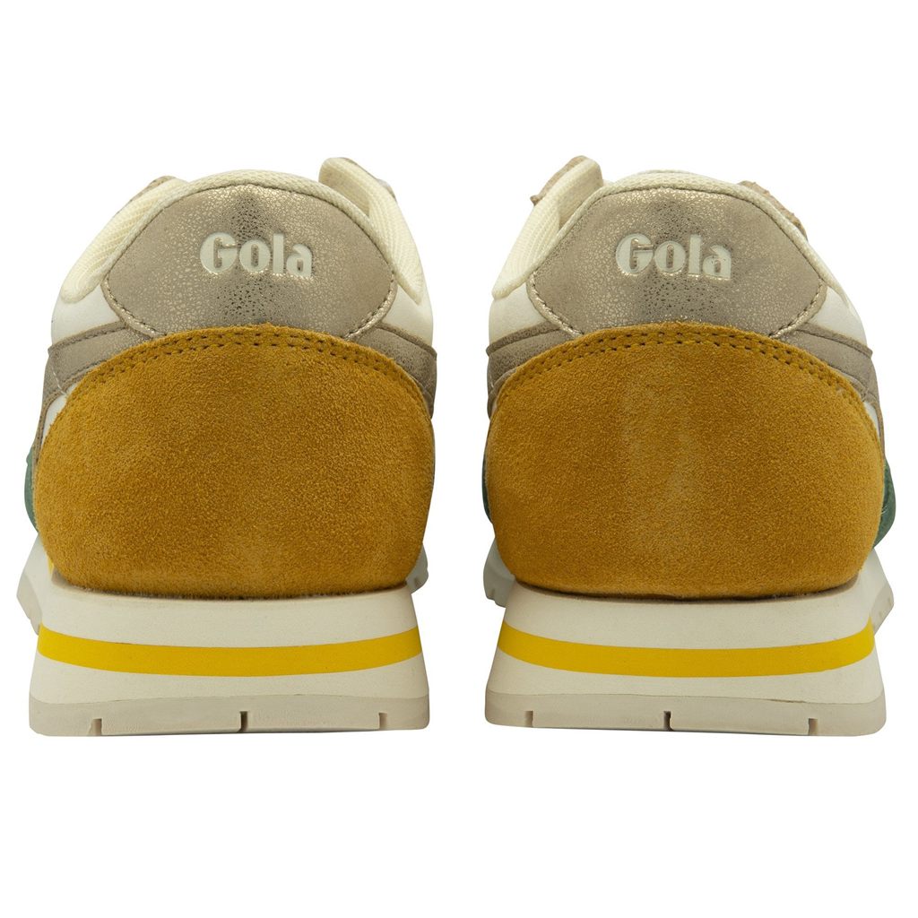 Gola Classics Daytona Quadrant Sneakers Blancos Dorados Mexico | UIT-745962