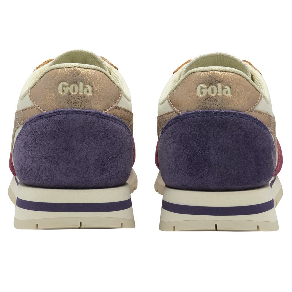 Gola Classics Daytona Quadrant Sneakers Blancos Rosas Dorados Mexico | XUJ-109852