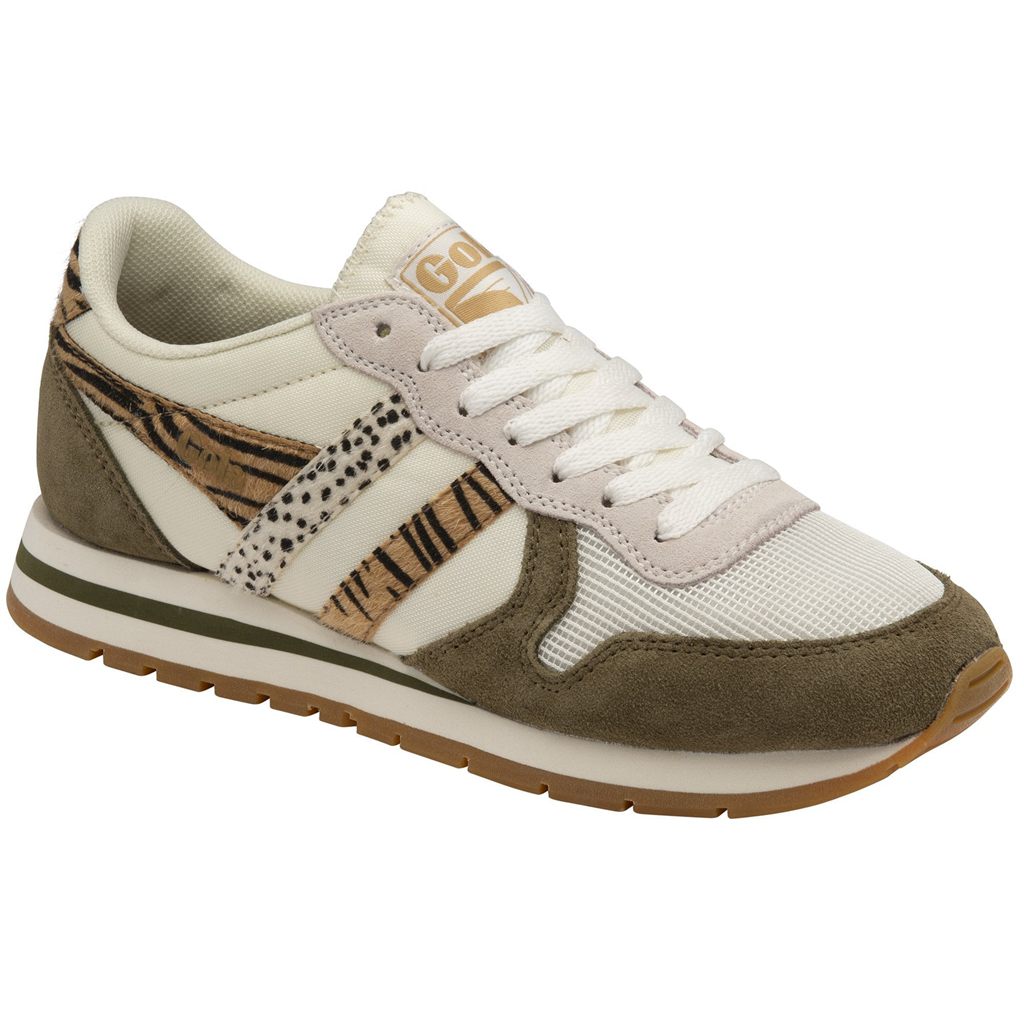 Gola Classics Daytona Safari Sneakers Blancos Kaki Mexico | XBT-523097