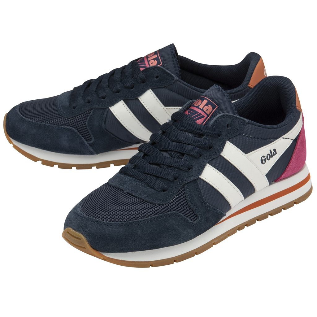 Gola Classics Daytona Sneakers Azul Marino Blancos Coral Mexico | WIB-428915