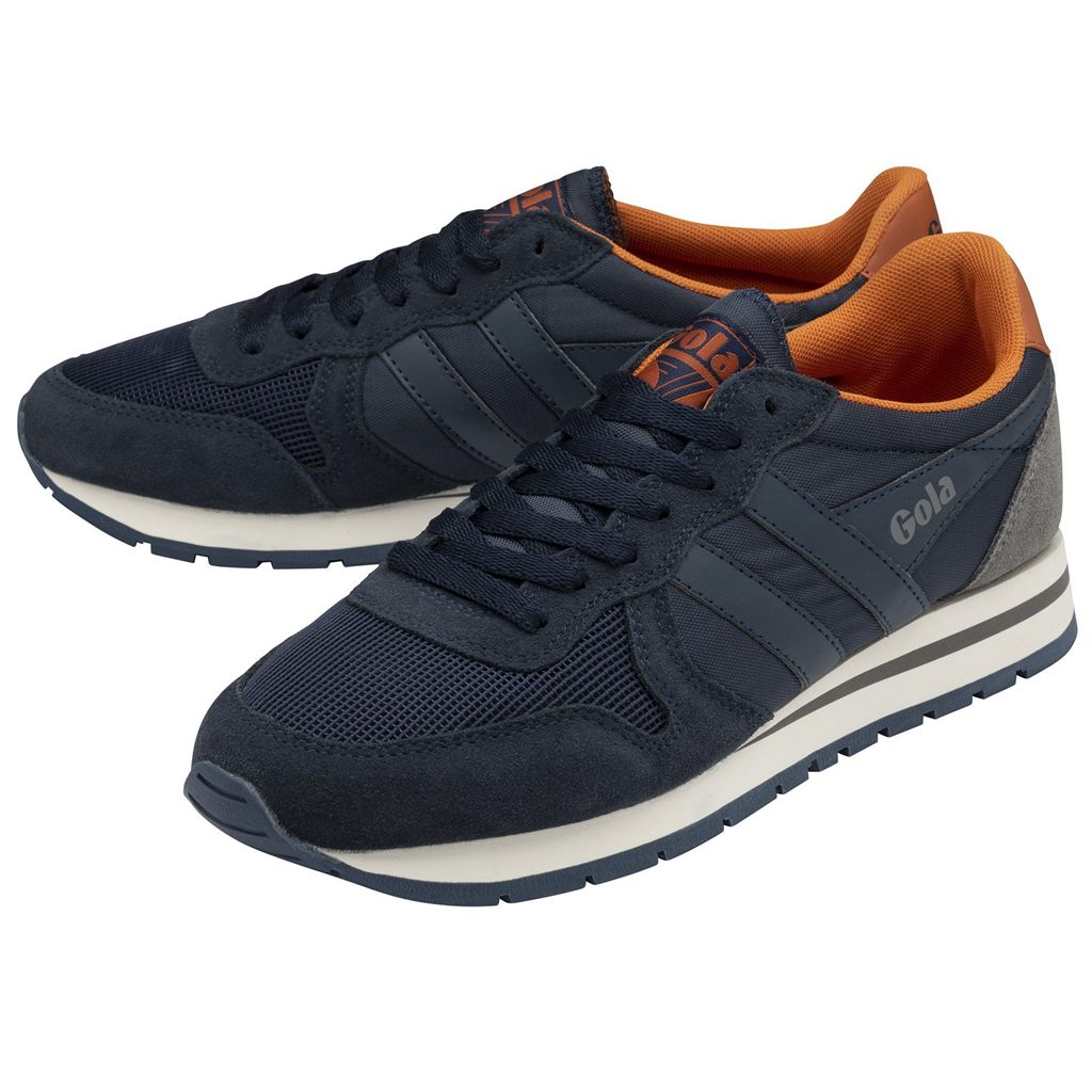 Gola Classics Daytona Sneakers Azul Marino Naranjas Mexico | OVY-217639