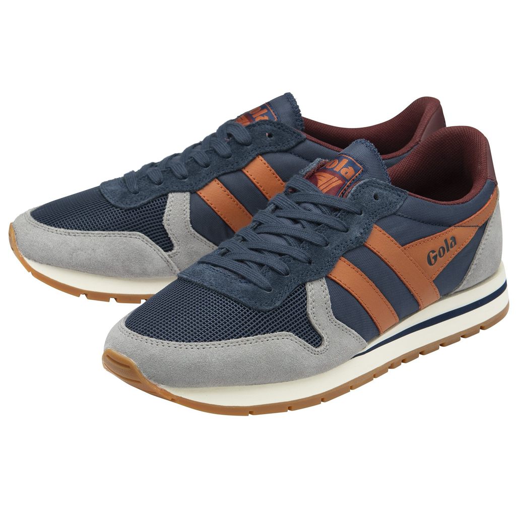 Gola Classics Daytona Sneakers Azul Marino Naranjas Mexico | BCW-196453
