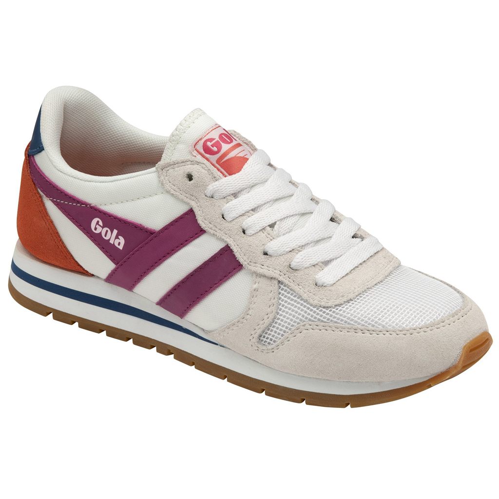 Gola Classics Daytona Sneakers Blancos Fucsia Azules Mexico | VTZ-790354