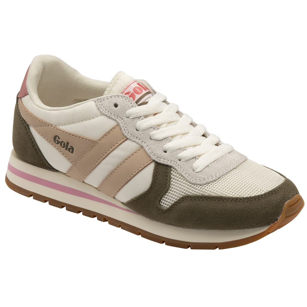 Gola Classics Daytona Sneakers Blancos Kaki Rosas Mexico | DYZ-697341