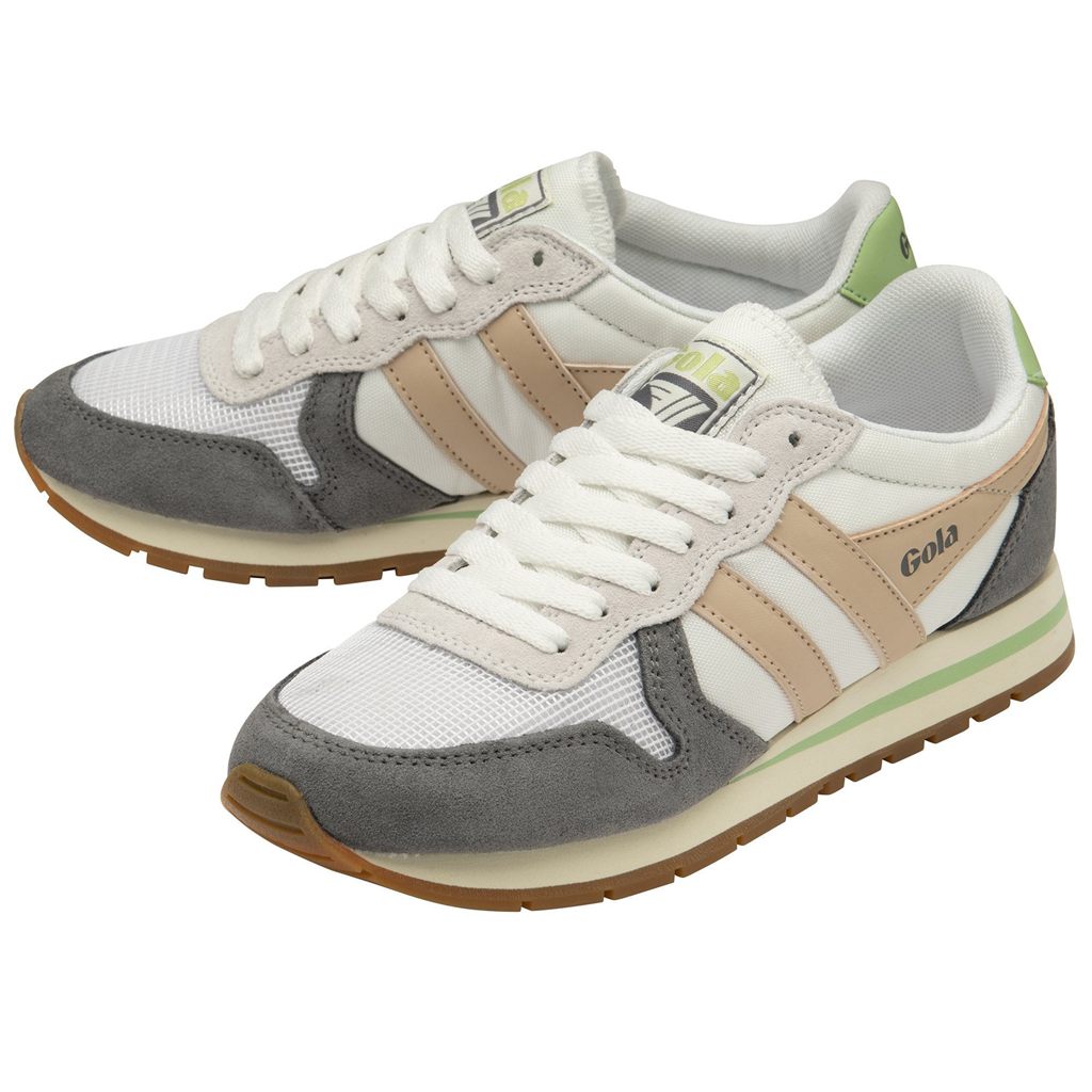 Gola Classics Daytona Sneakers Blancos Rosas Verdes Mexico | YAS-310852