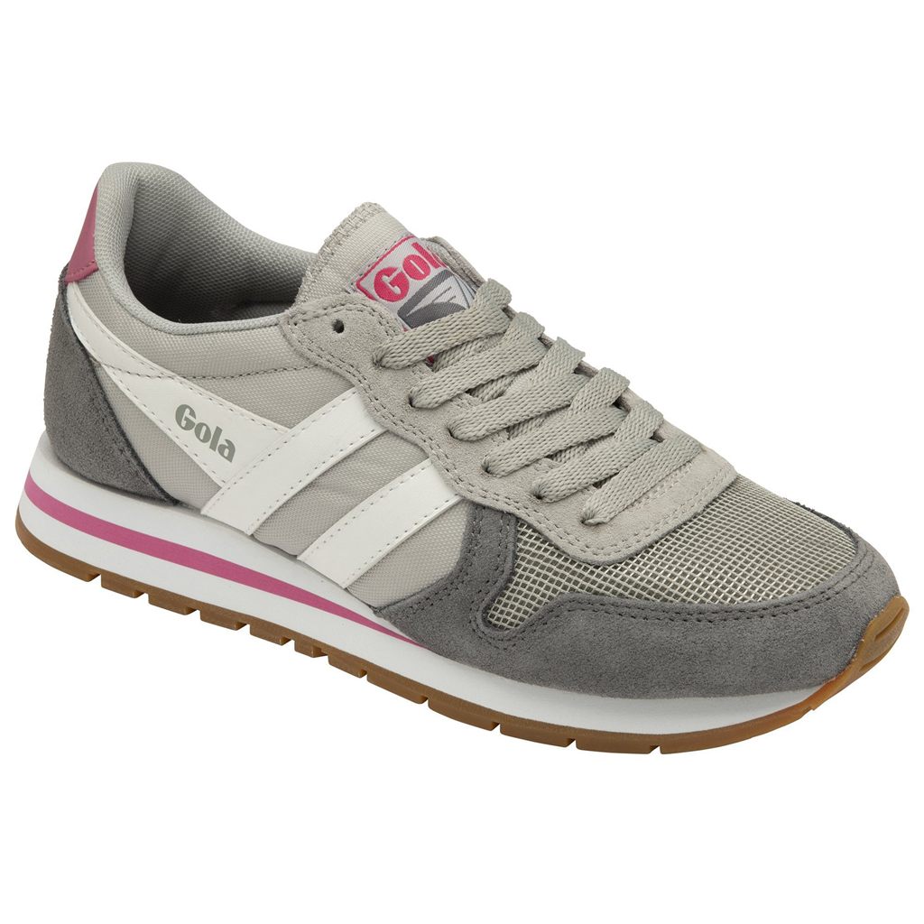 Gola Classics Daytona Sneakers Grises Claro Blancos Rosas Mexico | IYV-927568