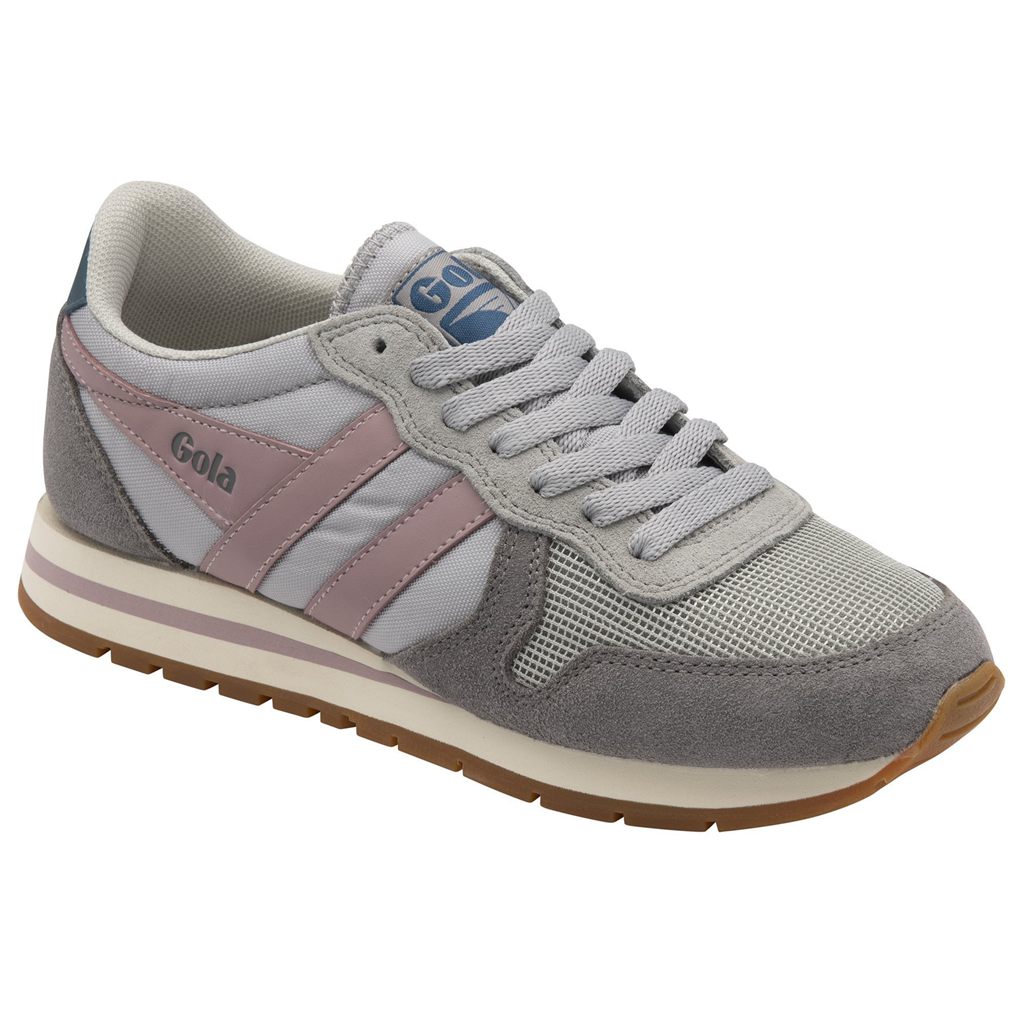 Gola Classics Daytona Sneakers Grises Claro Rosas Mexico | QZV-287349