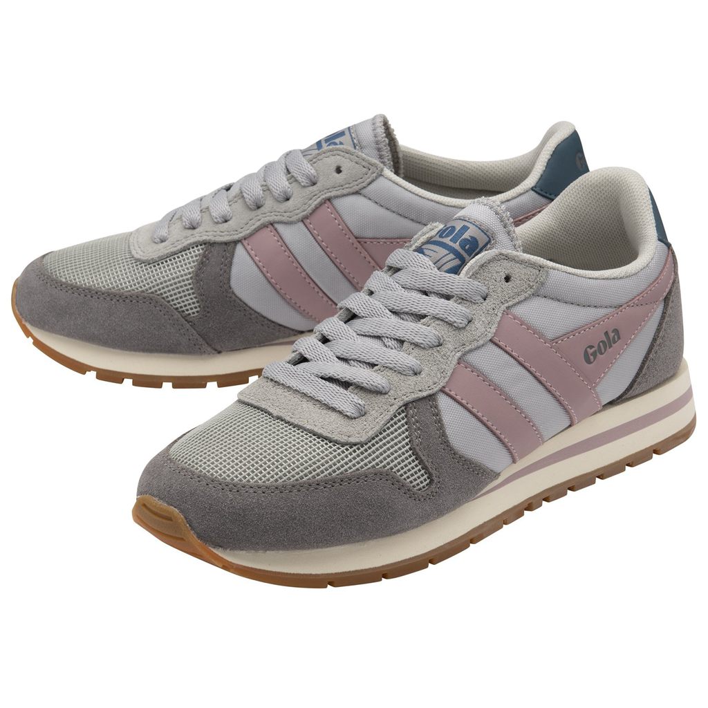 Gola Classics Daytona Sneakers Grises Claro Rosas Mexico | QZV-287349