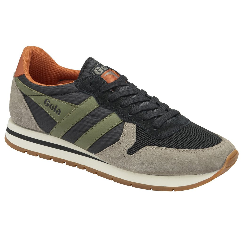 Gola Classics Daytona Sneakers Negros Kaki Mexico | QPM-281607