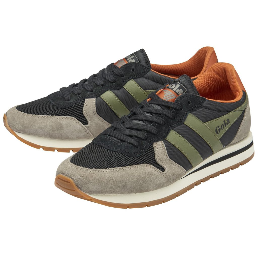 Gola Classics Daytona Sneakers Negros Kaki Mexico | QPM-281607