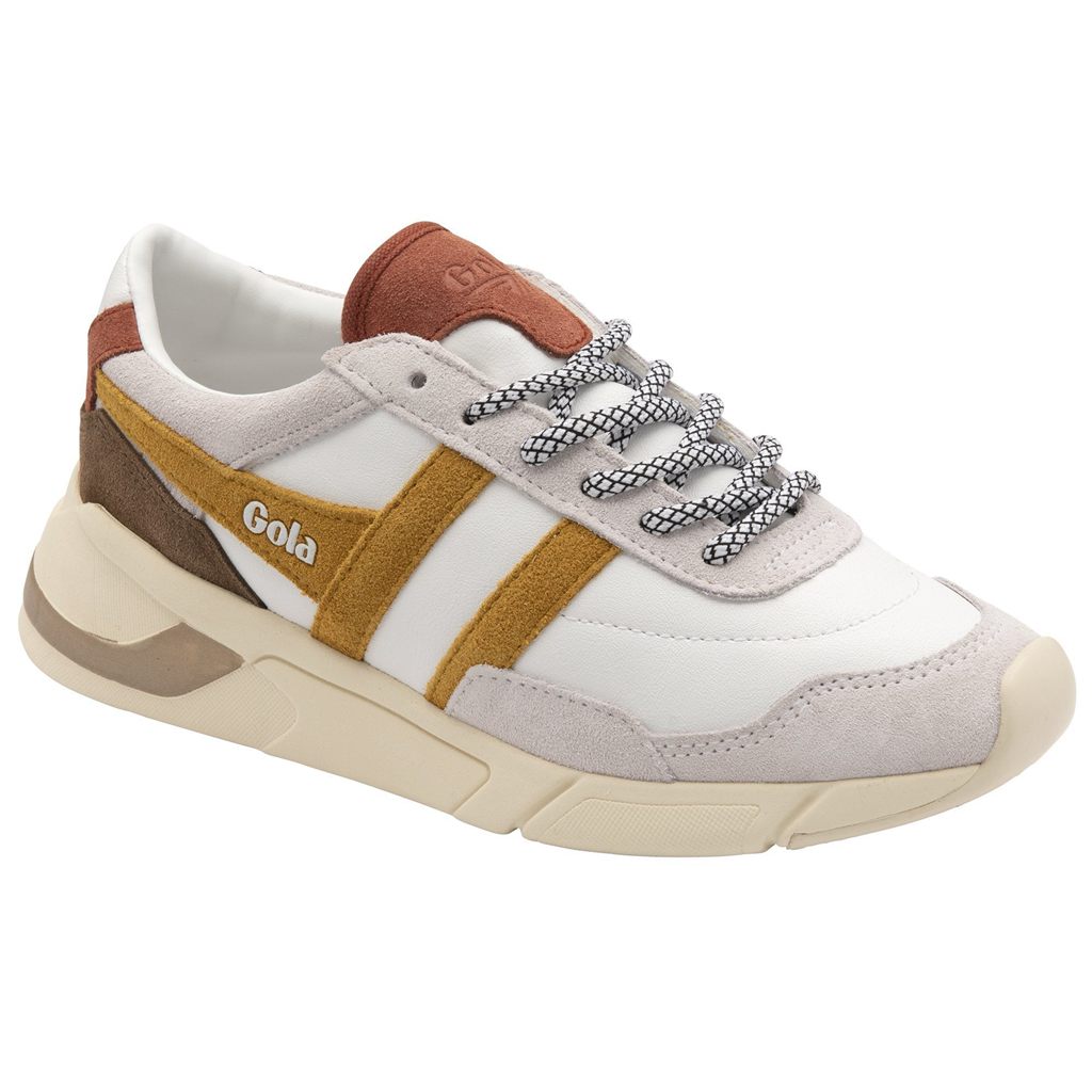Gola Classics Eclipse Pure Sneakers Blancos Naranjas Mexico | WBE-836719