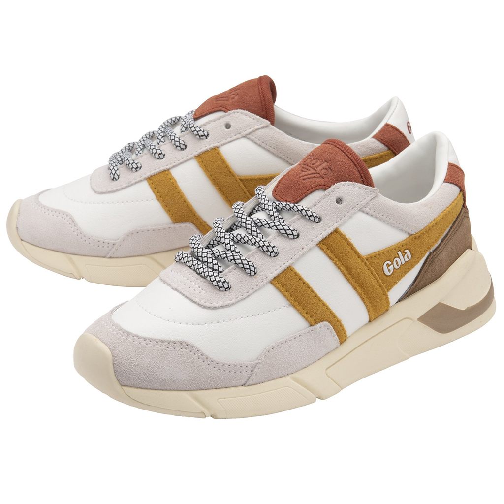 Gola Classics Eclipse Pure Sneakers Blancos Naranjas Mexico | WBE-836719