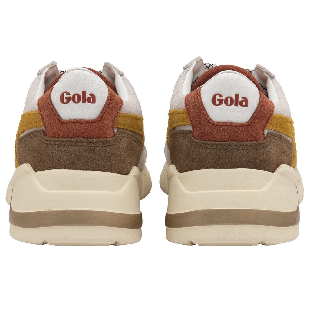 Gola Classics Eclipse Pure Sneakers Blancos Naranjas Mexico | WBE-836719