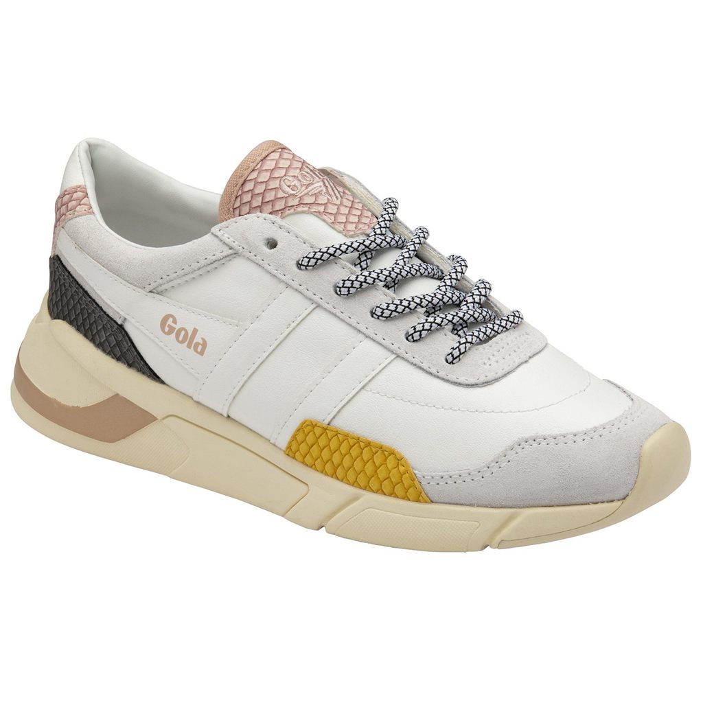 Gola Classics Eclipse Trident Snake Sneakers Blancos Rosas Mexico | HUT-031956