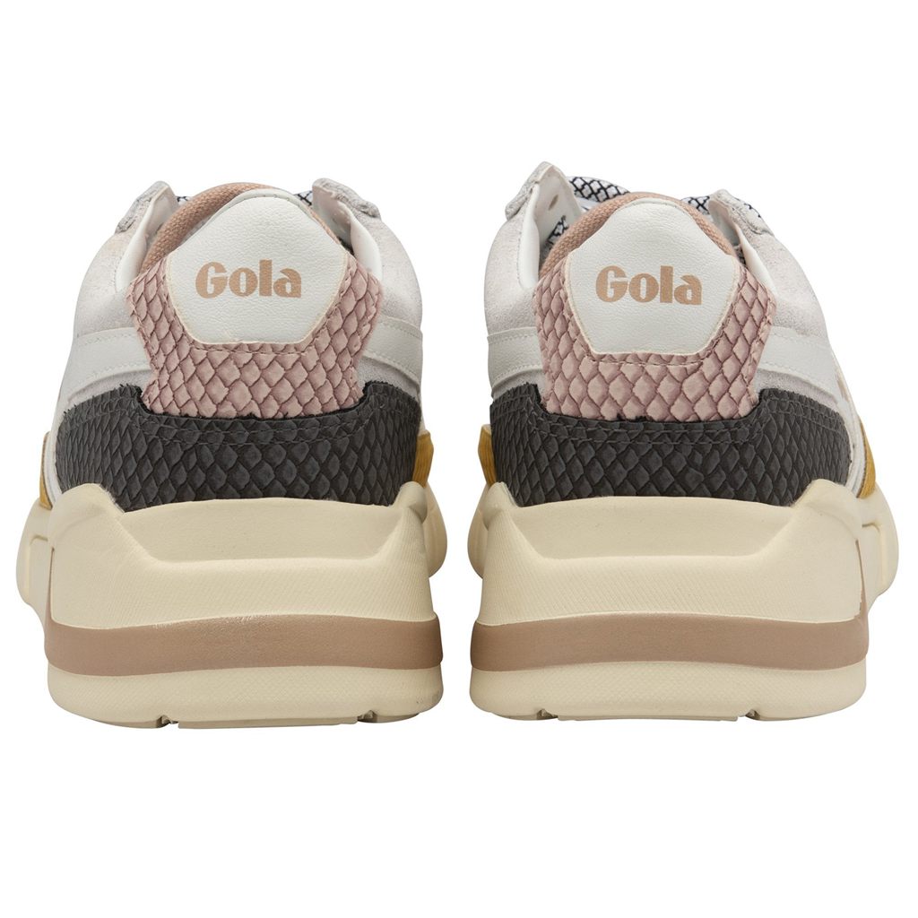 Gola Classics Eclipse Trident Snake Sneakers Blancos Rosas Mexico | HUT-031956