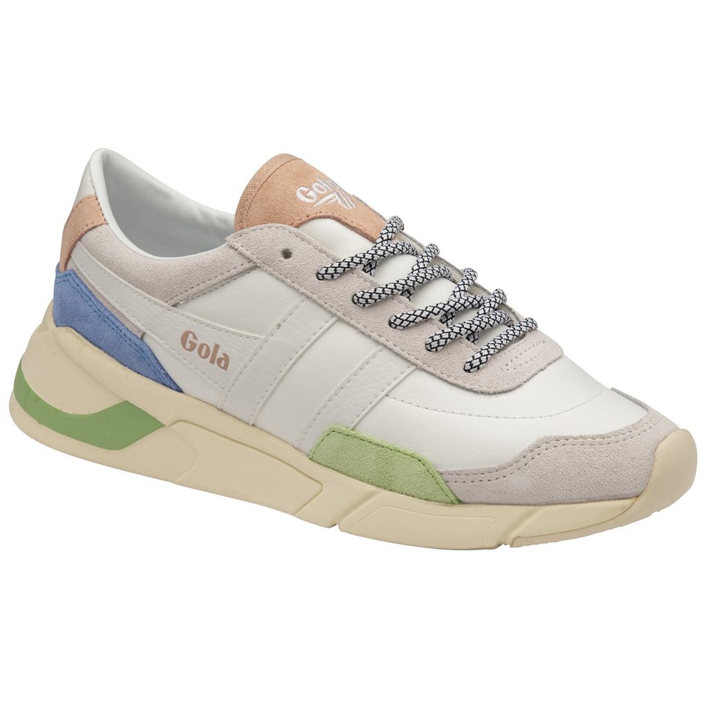 Gola Classics Eclipse Trident Sneakers Blancos Verdes Azules Mexico | CFB-138259