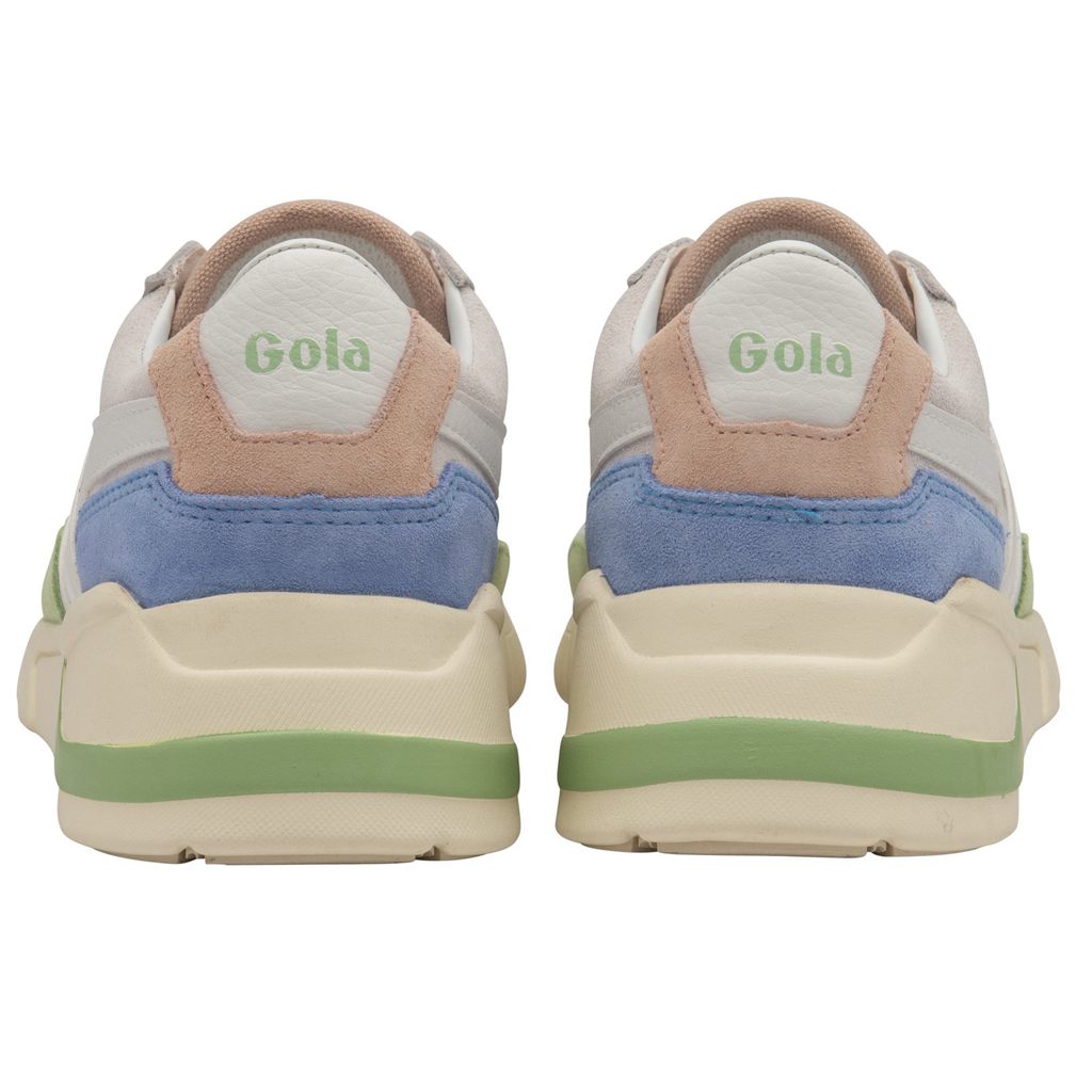 Gola Classics Eclipse Trident Sneakers Blancos Verdes Azules Mexico | CFB-138259