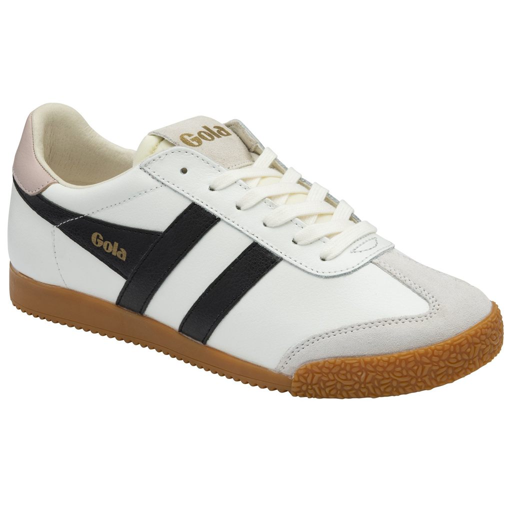 Gola Classics Elan Leather Sneakers Blancos Negros Rosas Mexico | RQP-105843