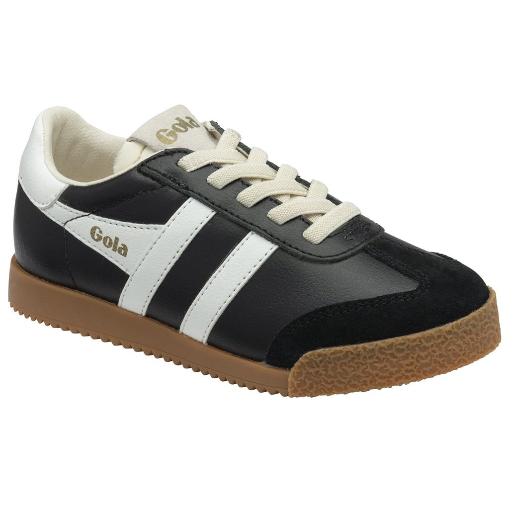 Gola Classics Elan Leather Sneakers Negros Blancos Mexico | RFO-185724