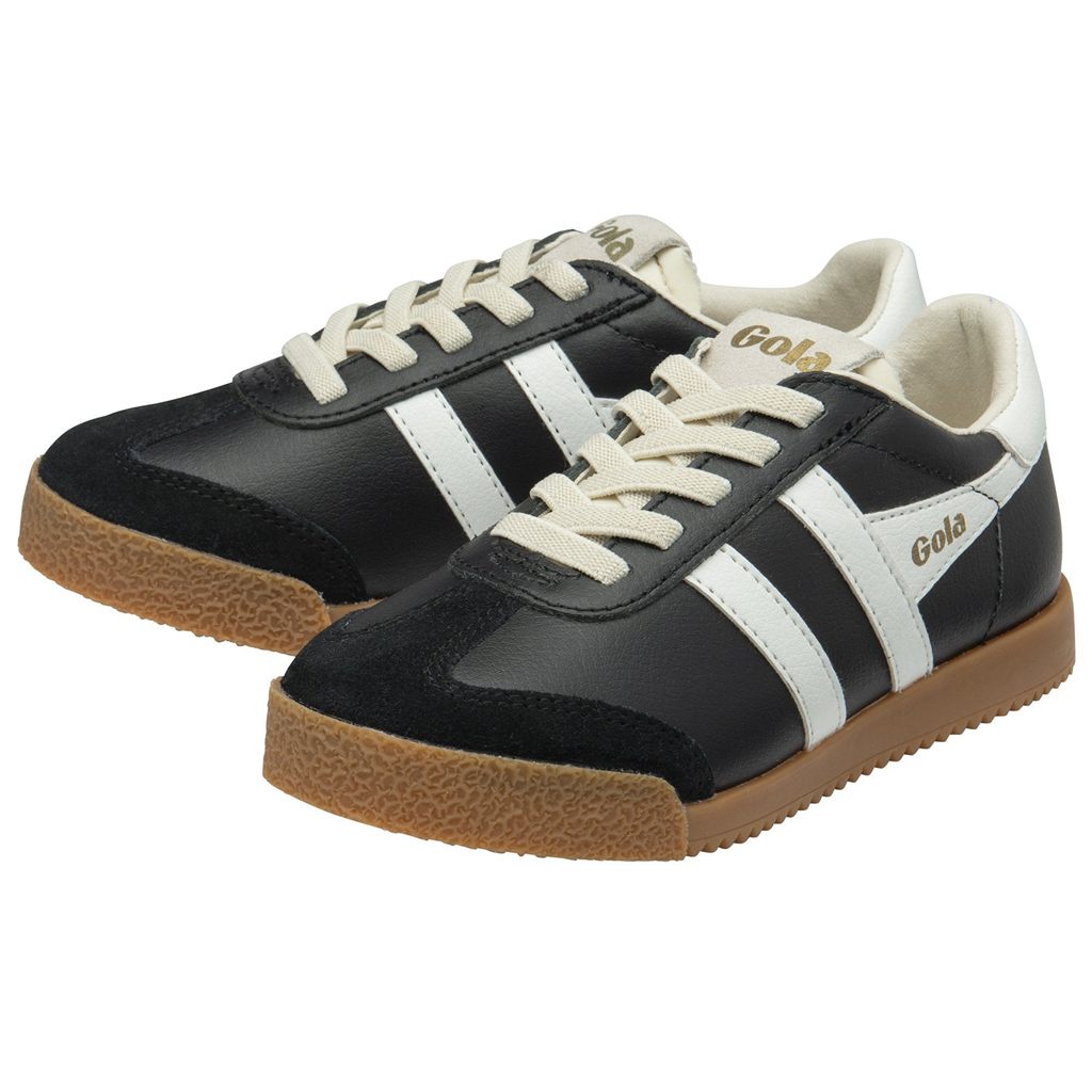 Gola Classics Elan Leather Sneakers Negros Blancos Mexico | RFO-185724