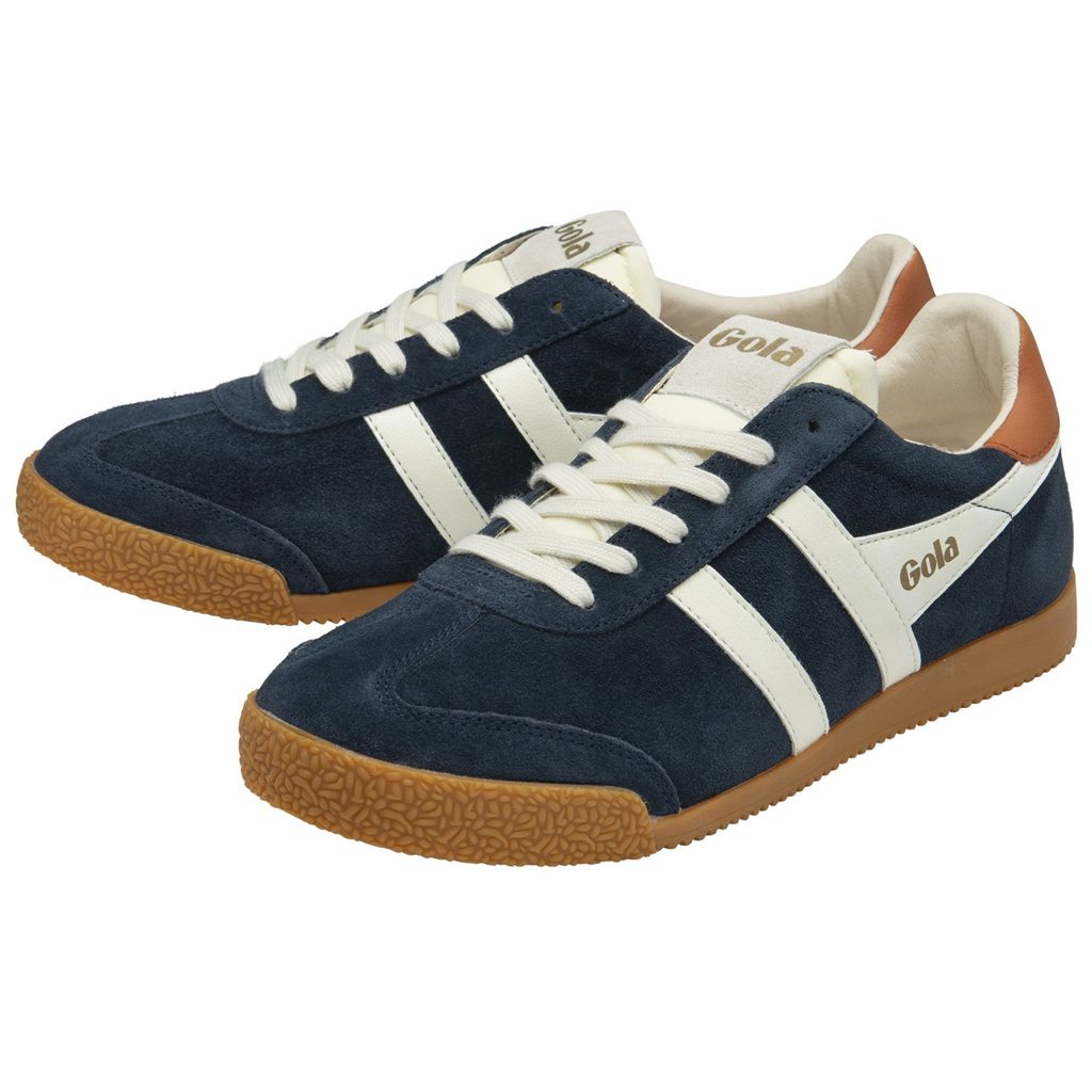 Gola Classics Elan Sneakers Azul Marino Blancos Naranjas Mexico | QUV-918534